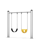 2 Seat Simple Swing Set | Outdoor | Popular for Parks in Cambodia